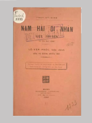 Nam Hải Dị Nhân Liệt Truyện – Phan Kế Bính