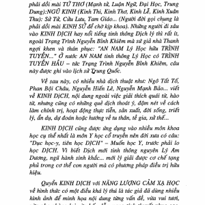 Bản Mới - Kinh Dịch Với Năng Lượng Cảm Xạ Học - Dư Quang Châu