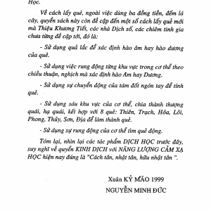 Bản Mới - Kinh Dịch Với Năng Lượng Cảm Xạ Học - Dư Quang Châu