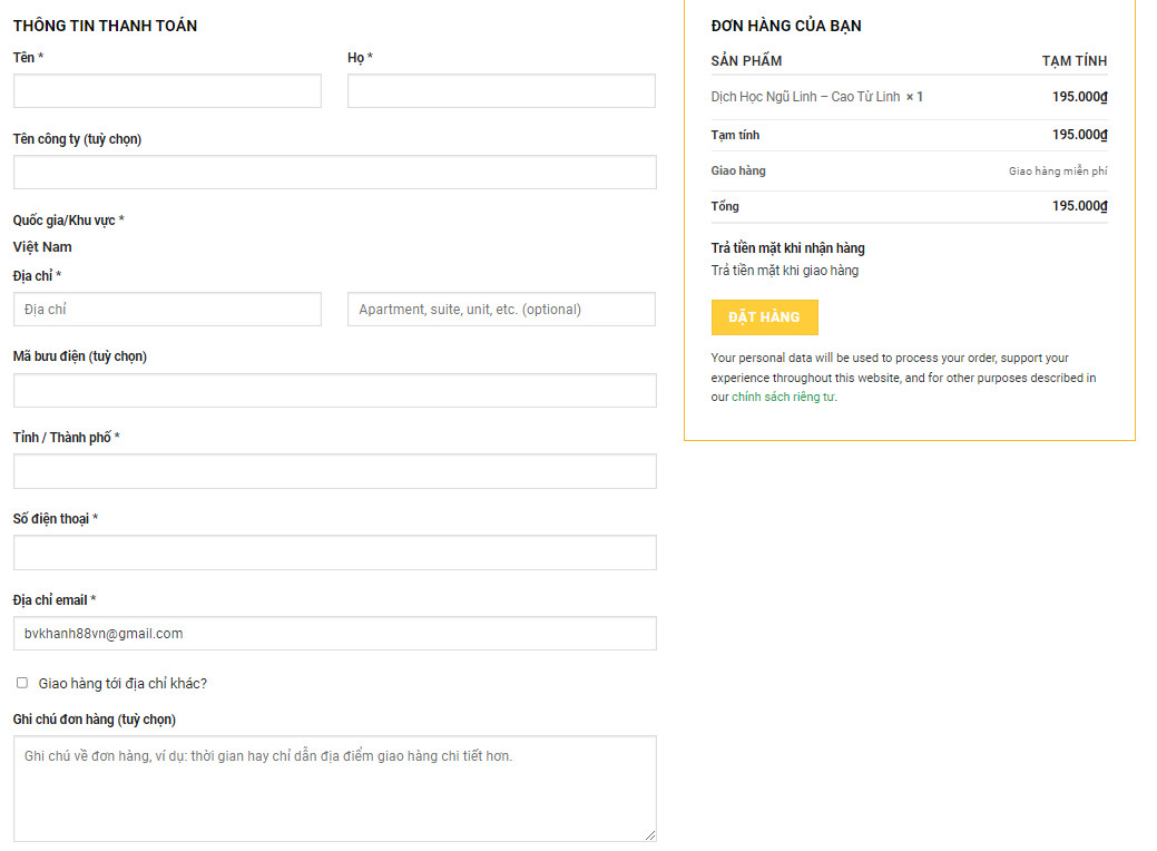 Hướng dẫn mua hàng