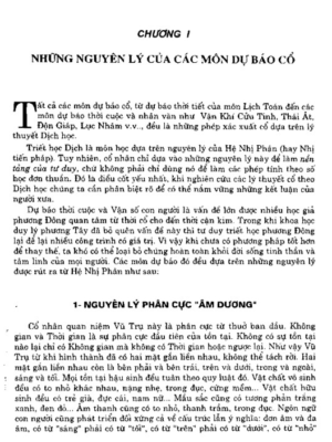 Lý Thuyết Tam Nguyên Cửu Vận Và Nguyên Lý Dự Báo Cổ