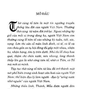 Phong Tục Thờ Cúng Của Người Việt