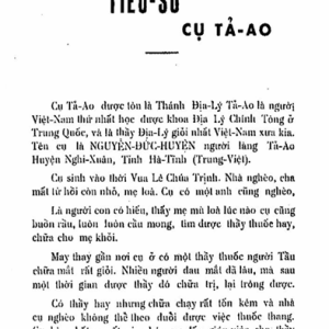 Địa Lý Tả Ao Địa Đạo Diễn Ca – Cao Trung