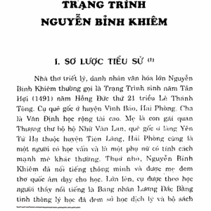 Giai Thoại Và Sấm Ký Trạng Trình – Phạm Đan Quế