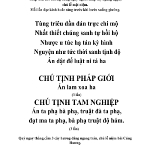 Kinh Thiên Tâm – Kinh Nhật Tụng (Bản Đầy Đủ)