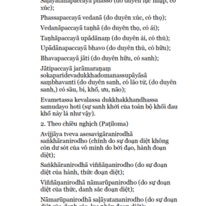 Phân Tích Duyên Khởi Theo Duyên Hệ