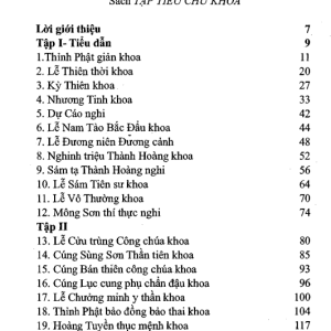 Tạp Tiếu Chư Khoa Trọn Bộ 57 Khoa Cúng Thông Dụng Quốc Ngữ