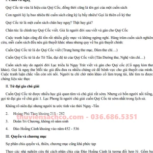72 Kế Của Quỷ Cốc Tử Tiên Sinh - Sách Cực Hiếm