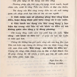 Khí Công Học Và Y Học Hiện Đại 812 Trang – GS.TS Ngô Gia Hy
