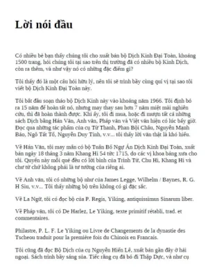 Dịch kinh đại toàn trọn bộ