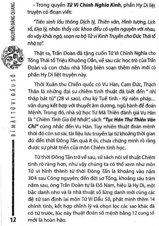 Bí Mật Tử Vi Đẩu Số – Nguyễn Đăng Quang